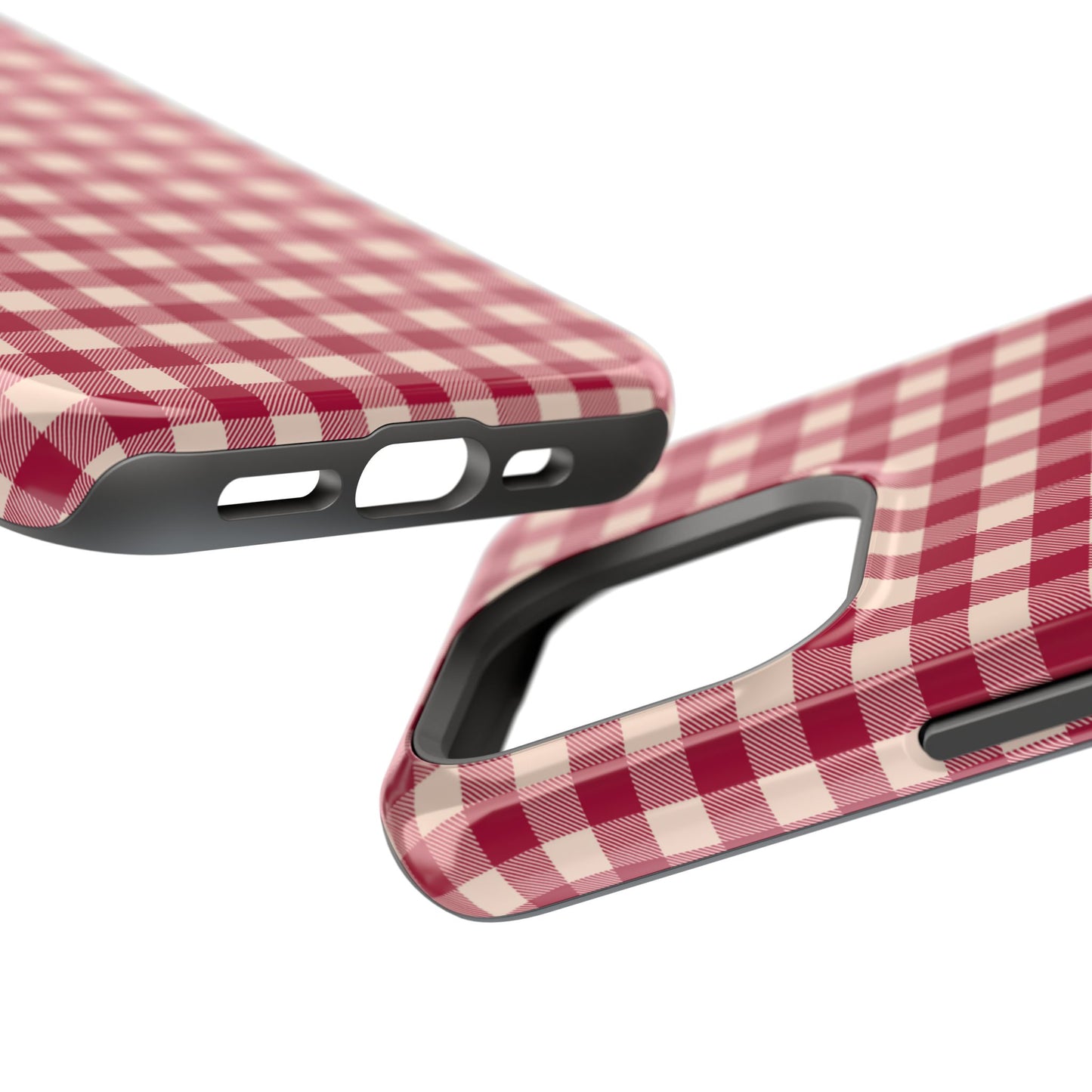 Vintage Red Gingham Check – MagSafe iPhone Case