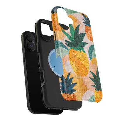 Tropical Pineapple MagSafe iPhone Case – Vibrant Fruit Design, Tough Dual-Layer Protection