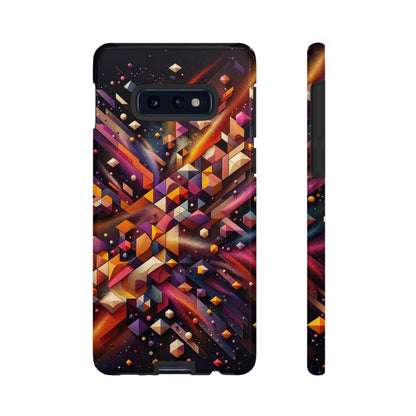 Vibrant Geometric Case | Futuristic Cosmic Art