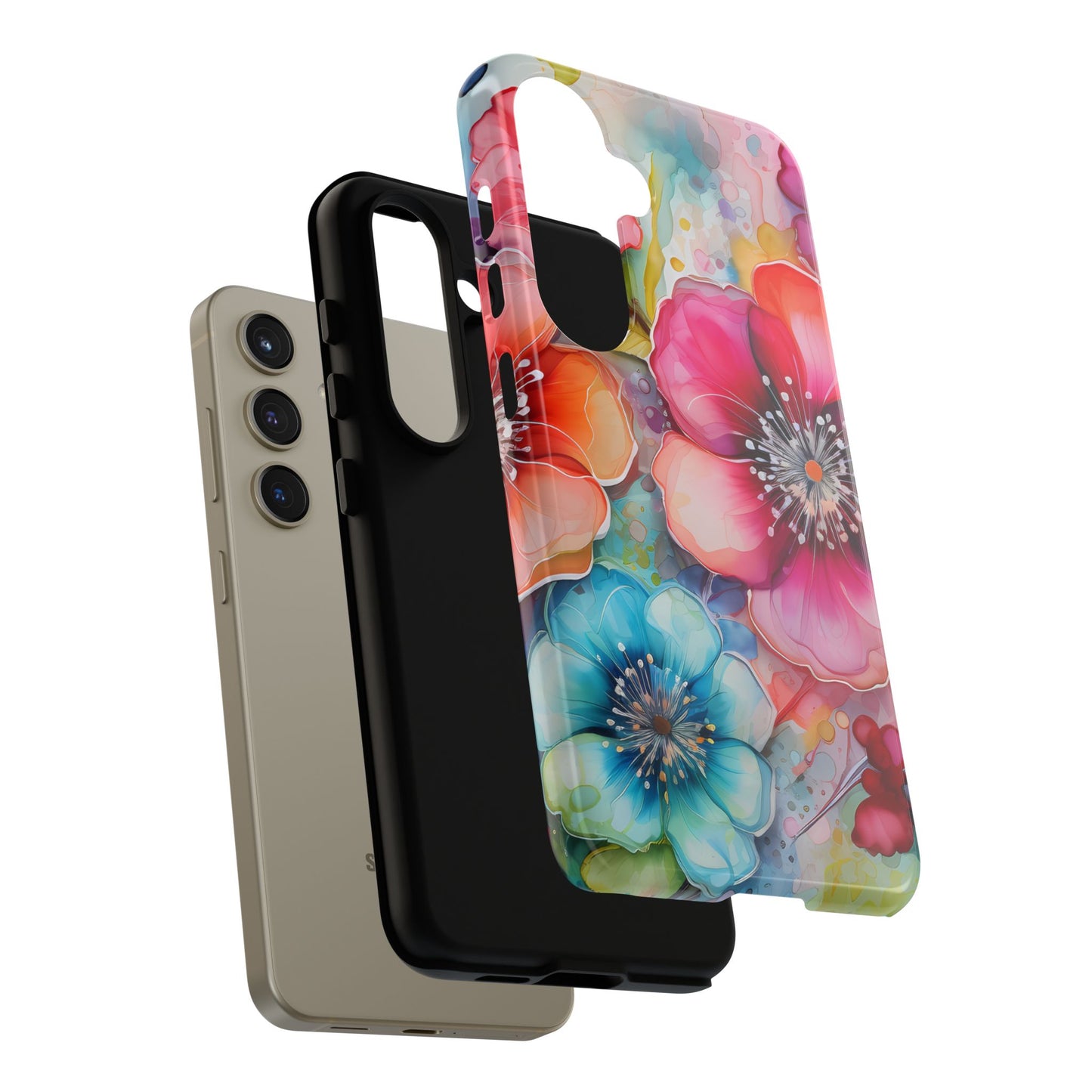 Vibrant Watercolor Floral Garden - Samsung Galaxy Series Case