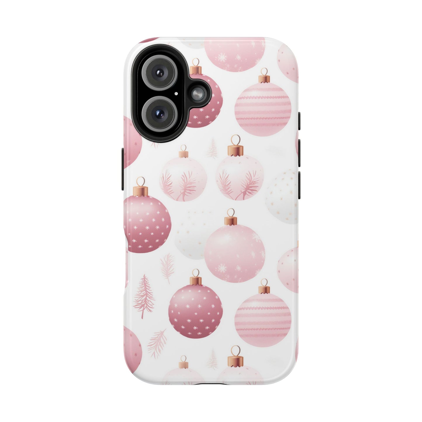 iPhone Case: Merry in Pink – Christmas Balls