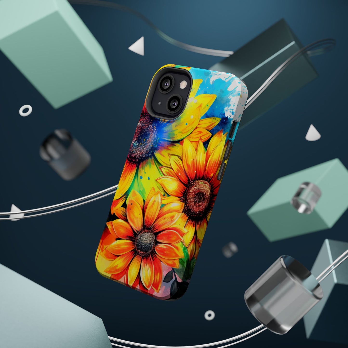 Vibrant Sunflower Splash - MagSafe iPhone Series Case