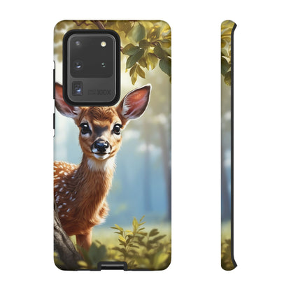 Whimsical Fawn in a Sunlit Forest Samsung Galaxy Case