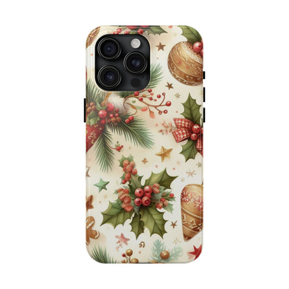 Classic Christmas Stocking & Ornaments Pattern – iPhone Series Case