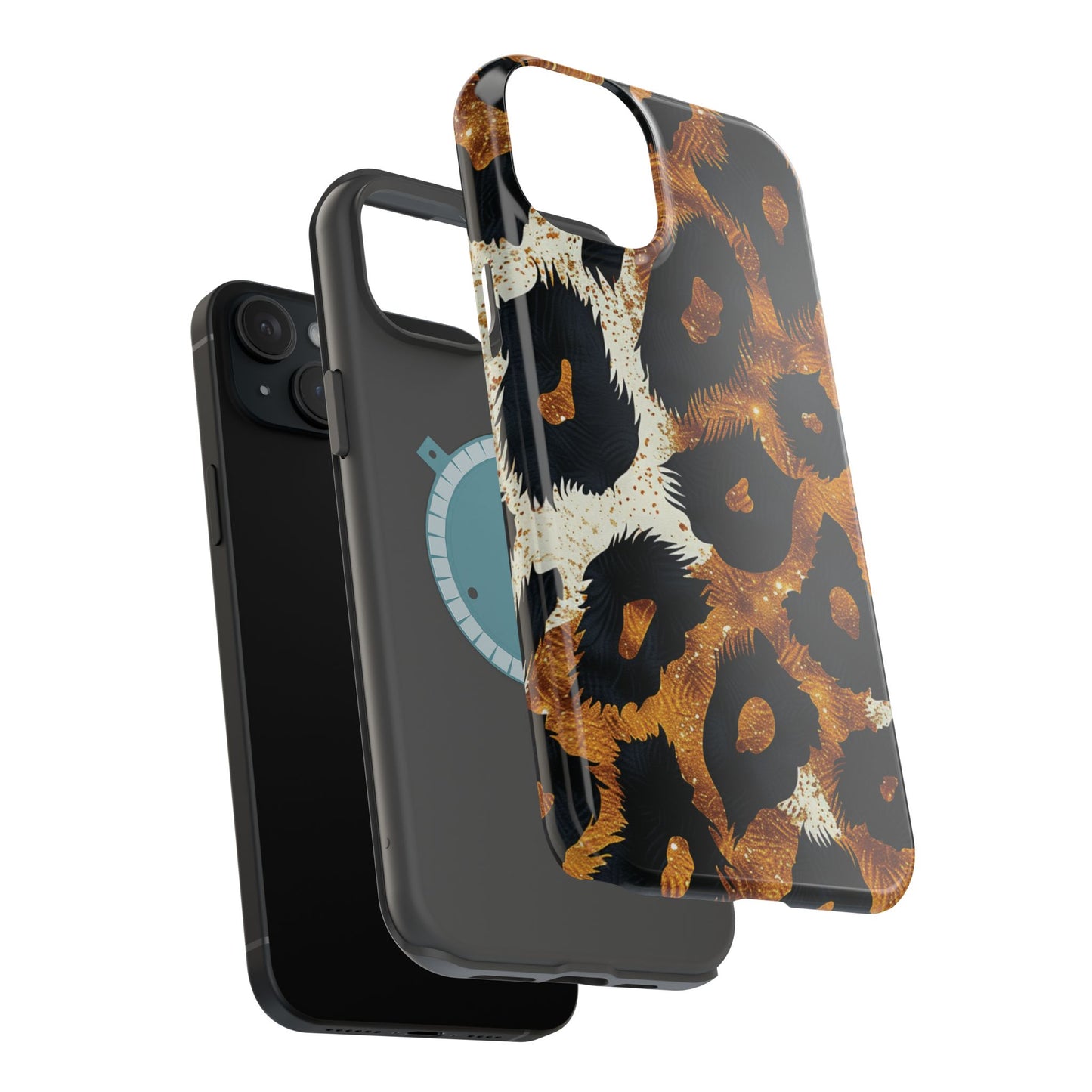 Safari Noir Gold Leopard iPhone Case