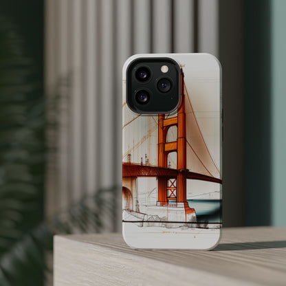 Golden Gate Bridge MagSafe iPhone Case - San Francisco Landmark