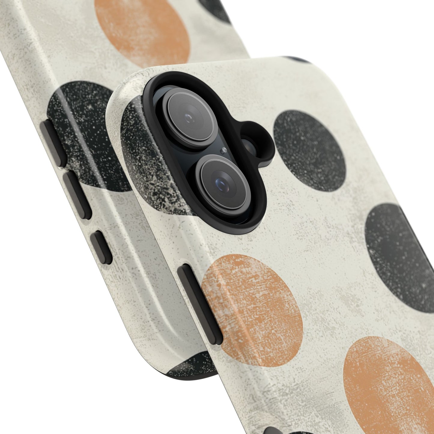 Vintage Polka Dot iPhone Case - Retro Abstract Protective Cover