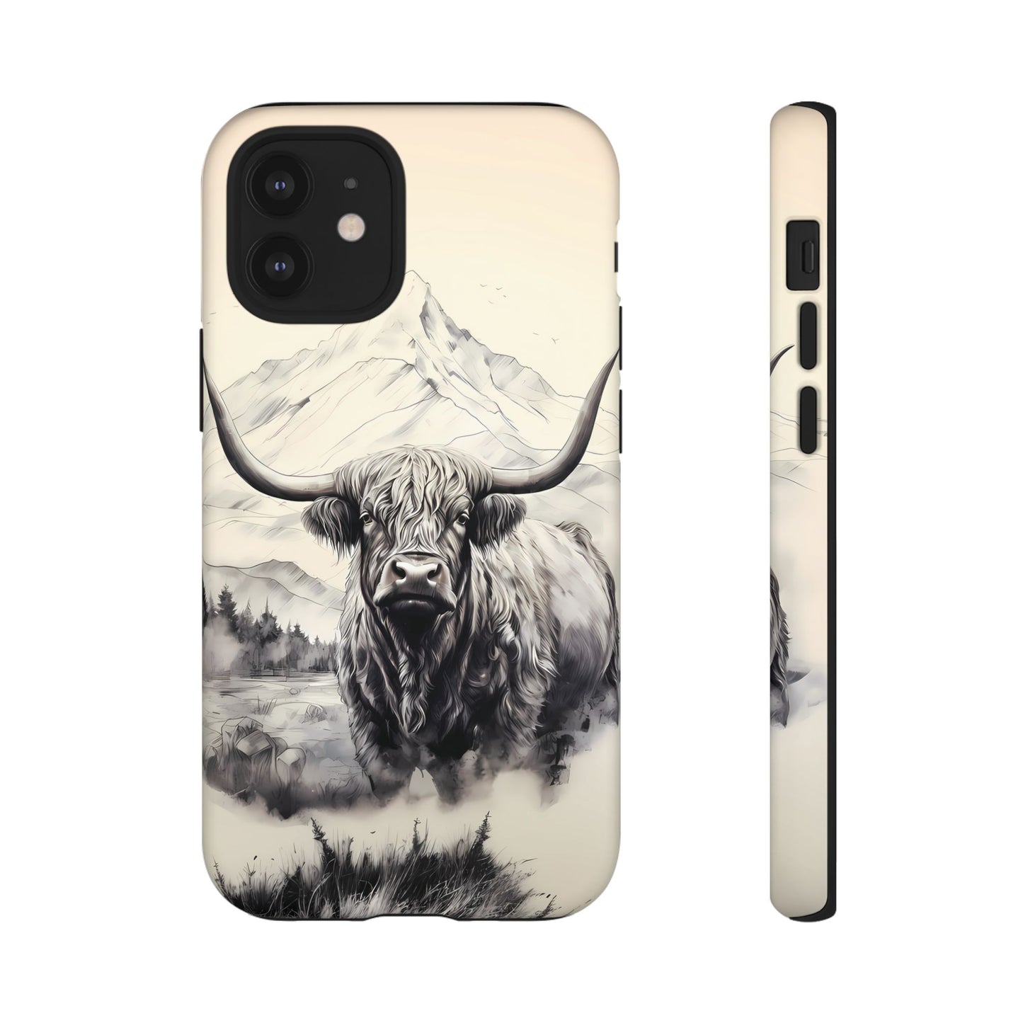 Highland Cow Western iPhone Case