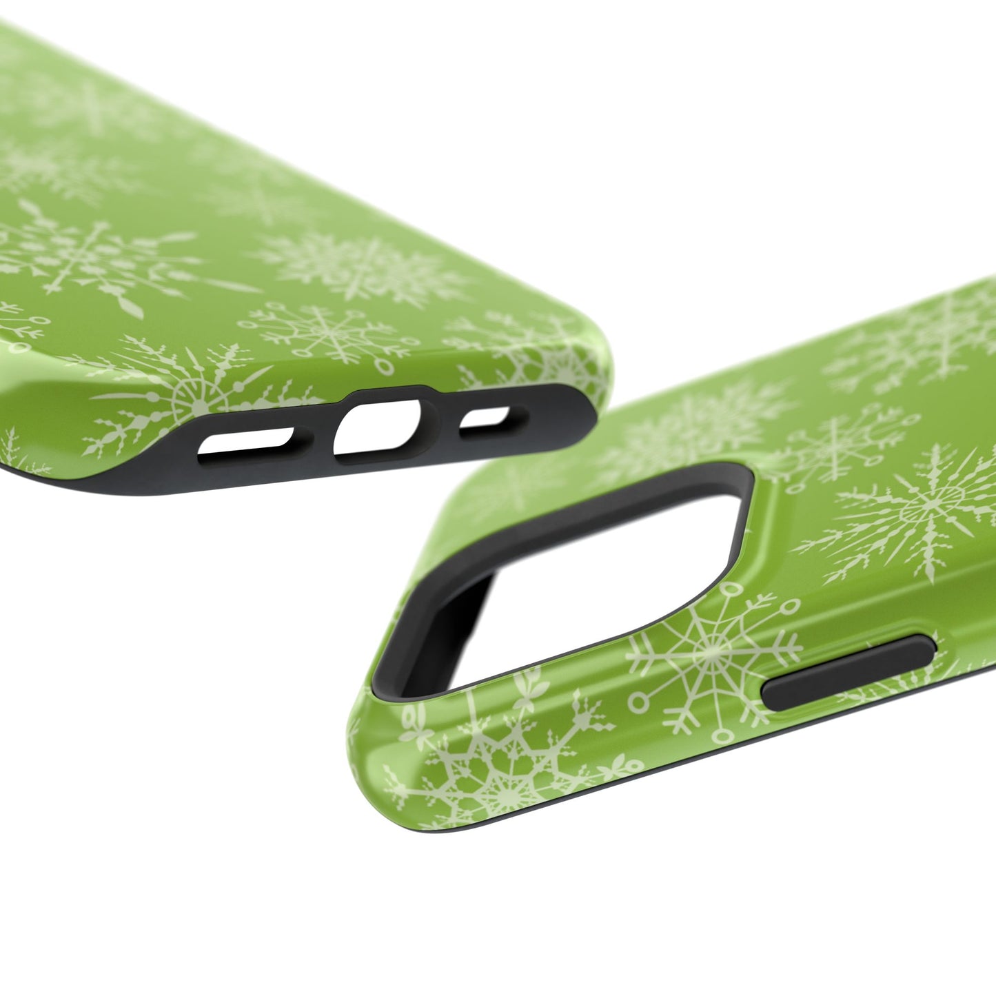 Green Snowflake Pattern – MagSafe iPhone Series Case