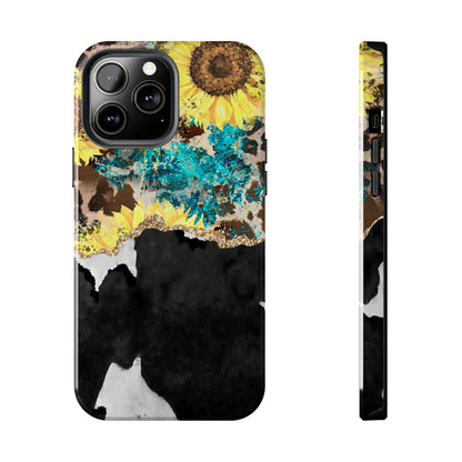 Rustic Sunflower Leopard Glam - iPhone Series Case