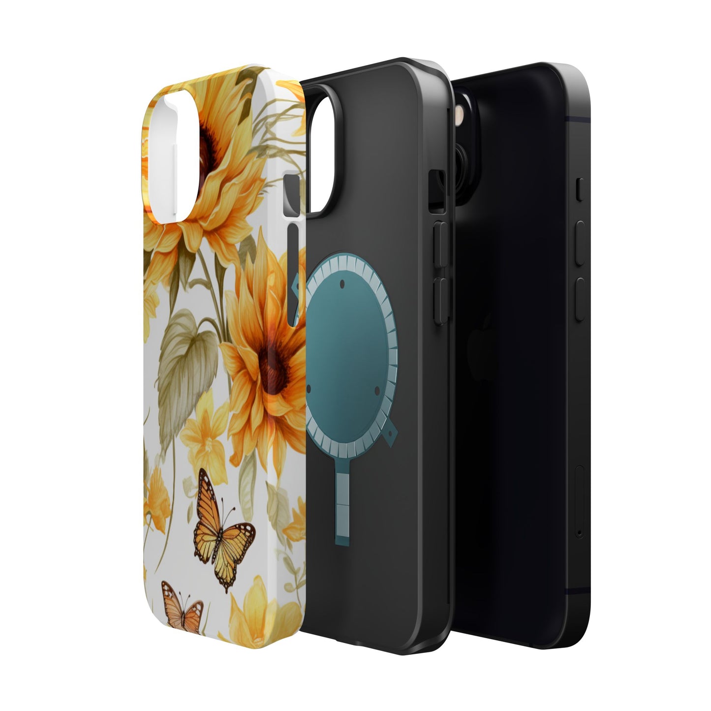 Sunflower & Butterfly Bliss - MagSafe iPhone Series Case