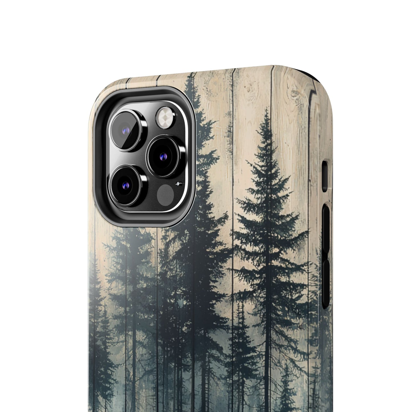 Misty Forest iPhone Case - Rustic Nature-Inspired Protective Cover