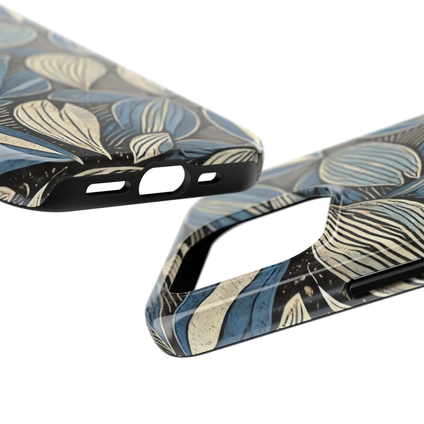 Botanical Leaf Pattern iPhone Case - Nature-Inspired Protective Cover