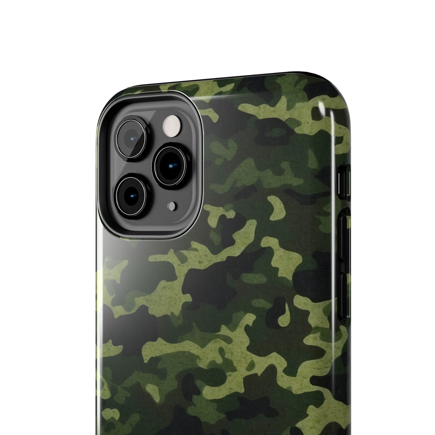 Dark Green Camouflage – iPhone Case, Rugged and Slim Design