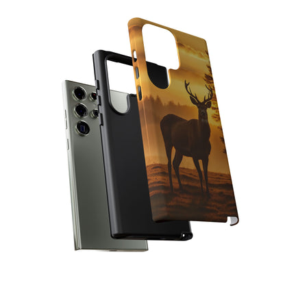 Sunset Majesty: Regal Stag – Samsung Galaxy Case