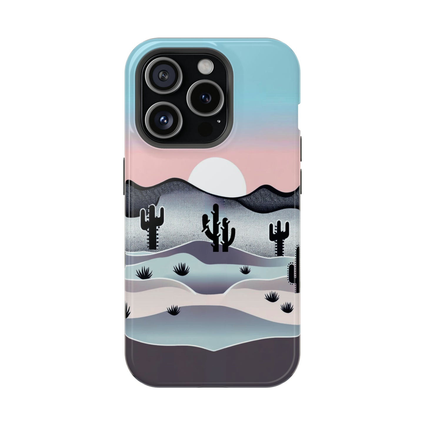 Tranquil Desert Twilight MagSafe iPhone Case - Elegant Western Scenery for iPhone 15, 14, 13, and Pro, Plus, and Pro Max. - BOGO Cases