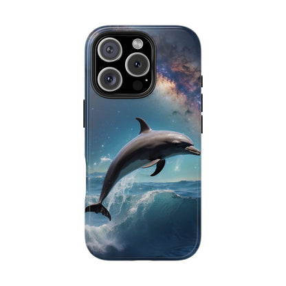 Dolphin Galaxy Splash - iPhone Case