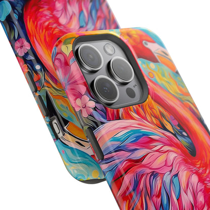 Flamingo Fiesta – Vibrant Flamingo MagSafe iPhone Cases