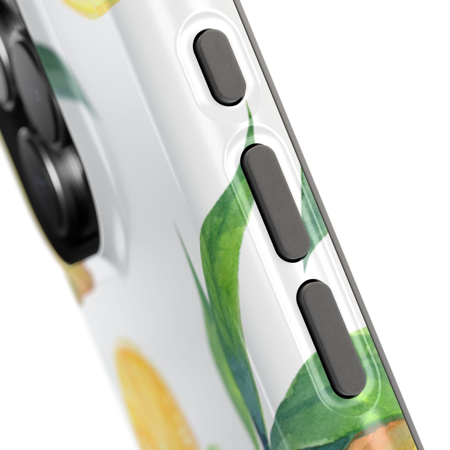 Lemon Grove Watercolor Tough MagSafe iPhone Case – Fresh Citrus Design, Dual-Layer Protection