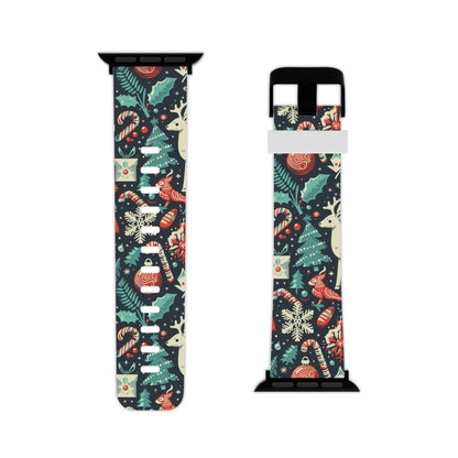 Festive Woodland Holiday Apple Watch Band