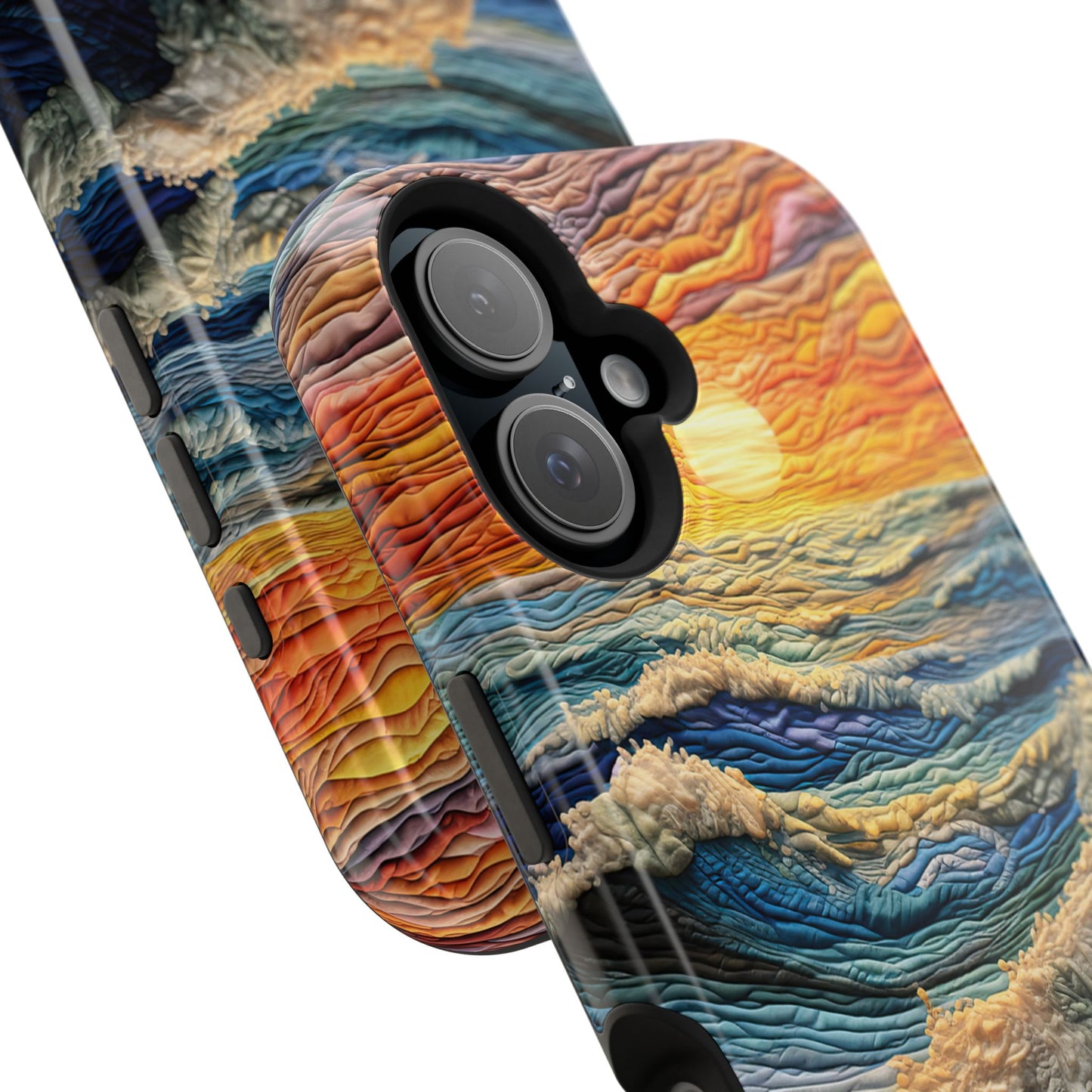 Ocean Sunset Tapestry Waves – MagSafe iPhone Series Case