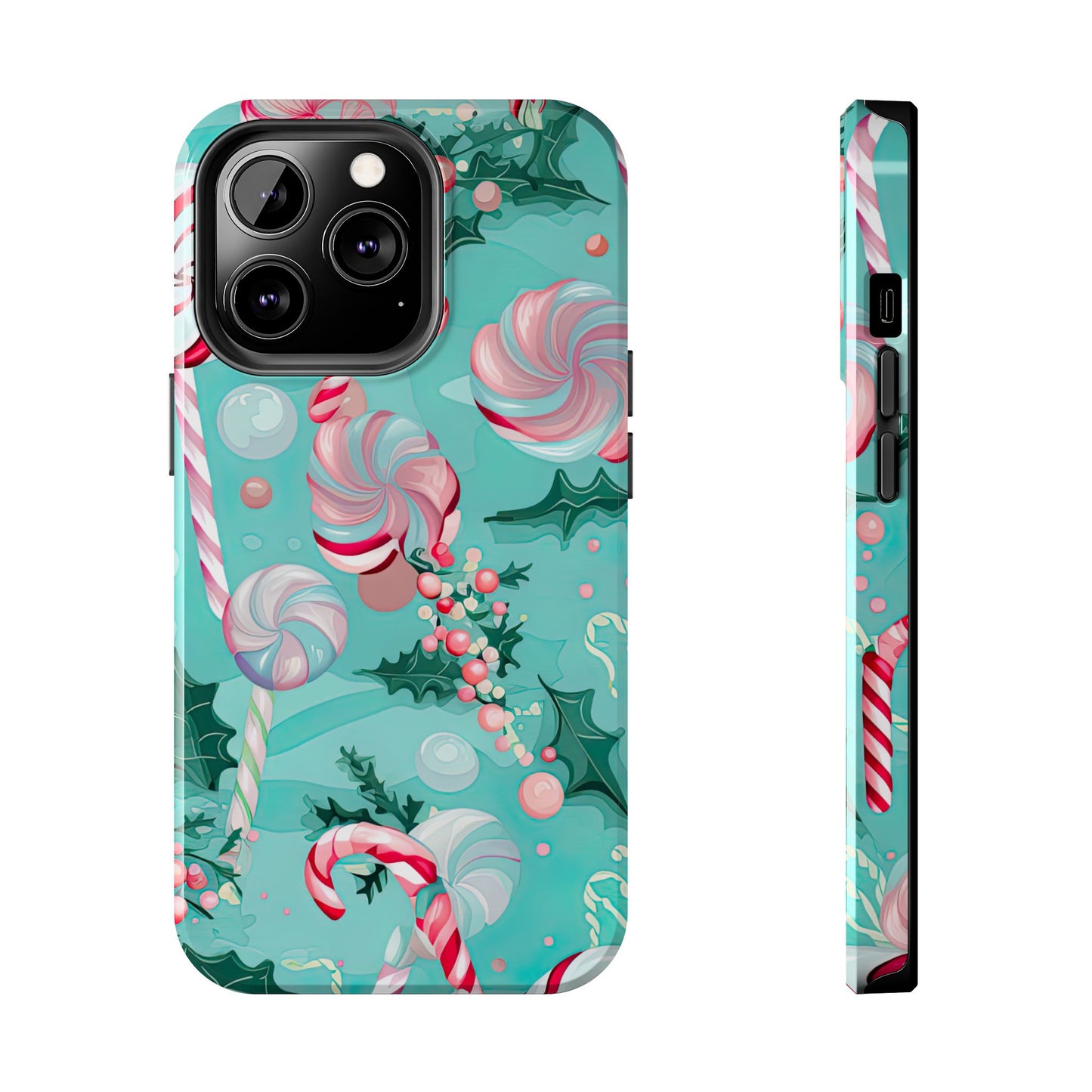 Candy Cane & Peppermint Holiday Delight – iPhone Series Case