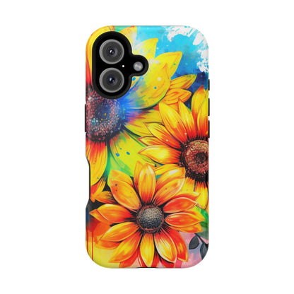 Vibrant Sunflower Splash - MagSafe iPhone Series Case