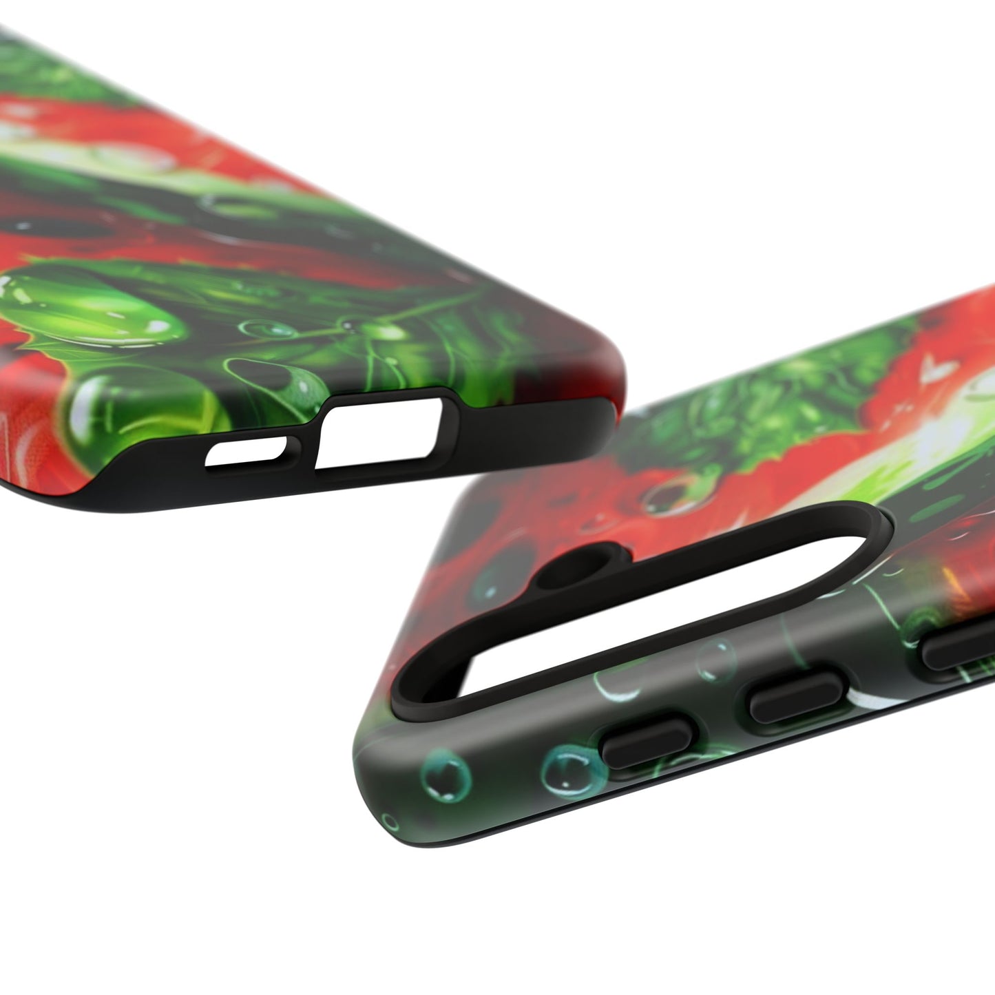 Juicy Watermelon & Mint Samsung Galaxy Case – Tough Dual-Layer, Vibrant Summer Design