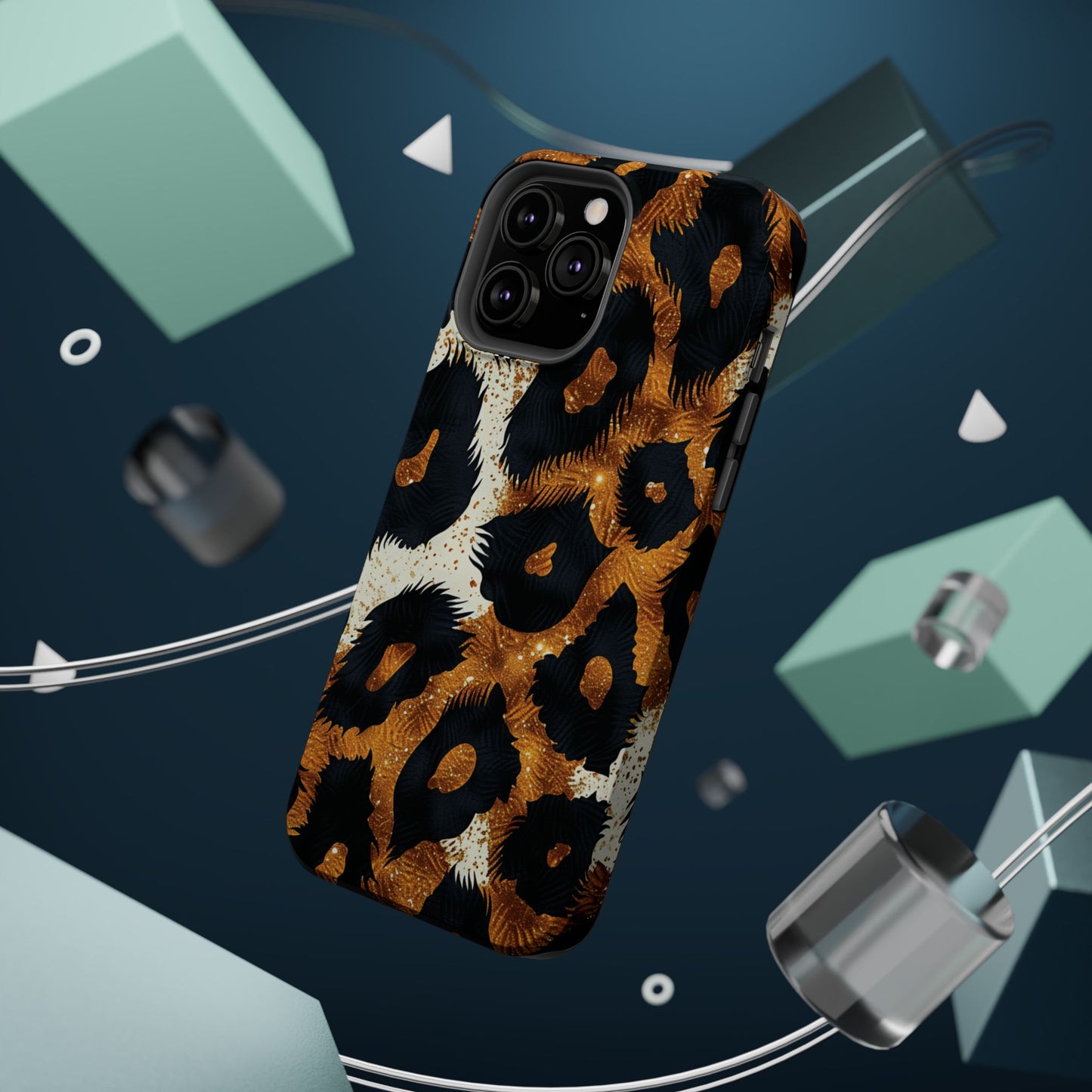 Safari Noir Gold Leopard iPhone Case