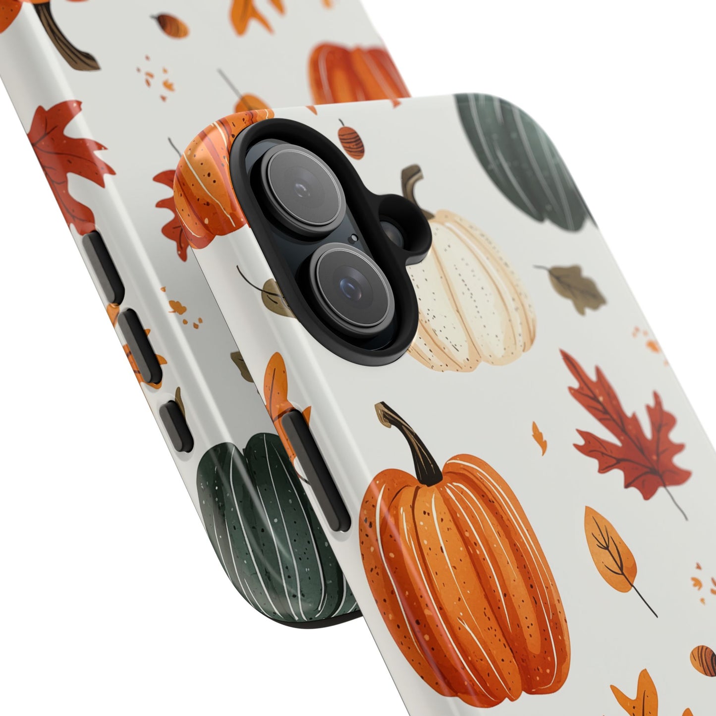 Autumn Pumpkin iPhone Case – Fall Leaves and Harvest Design