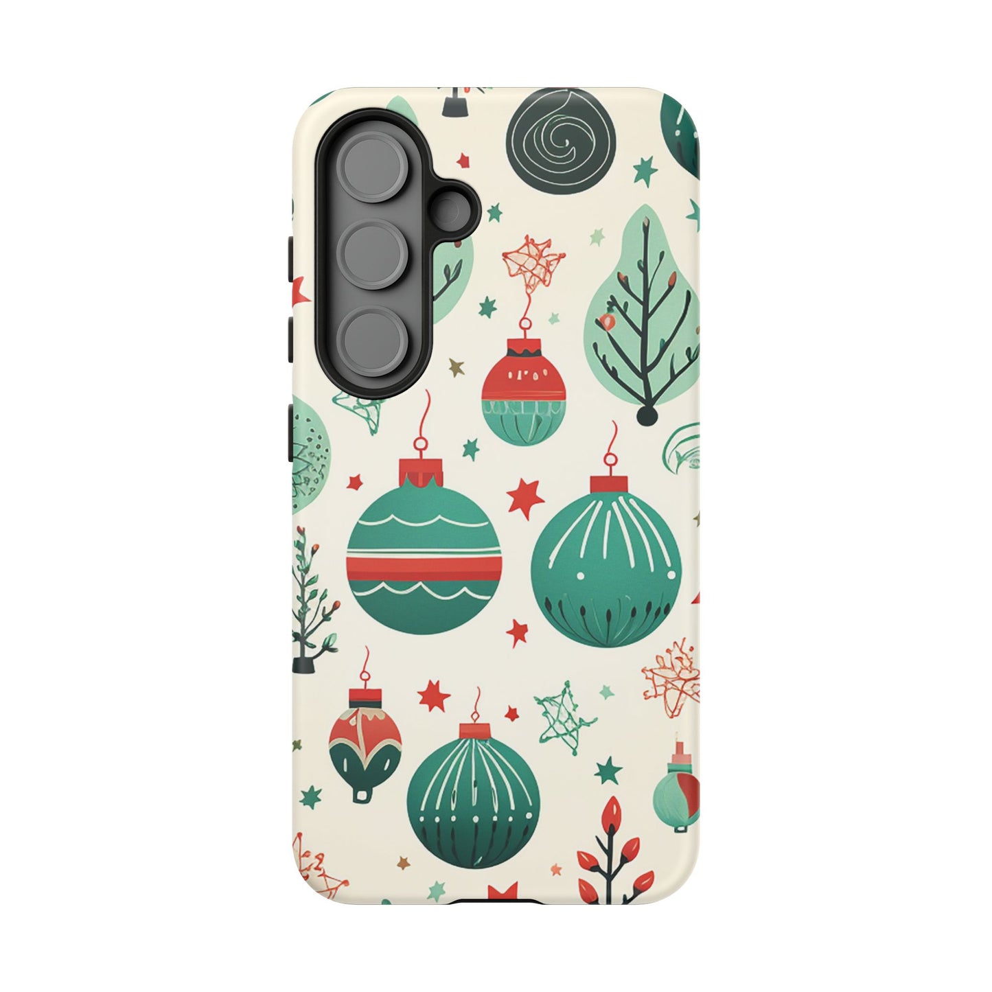 Vintage Christmas Ornaments Pattern – Samsung Galaxy Series Case
