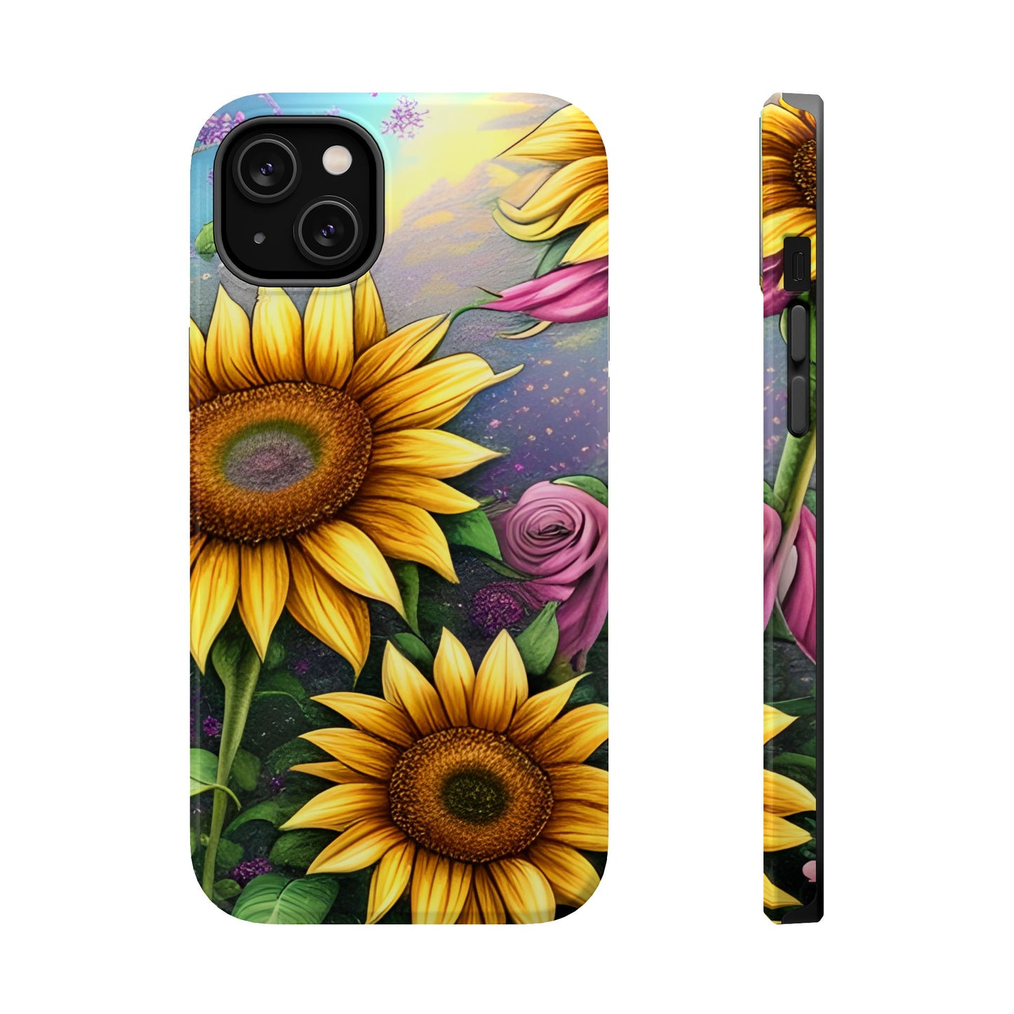 Whimsical Sunflower & Rose Garden - MagSafe iPhone Series Case