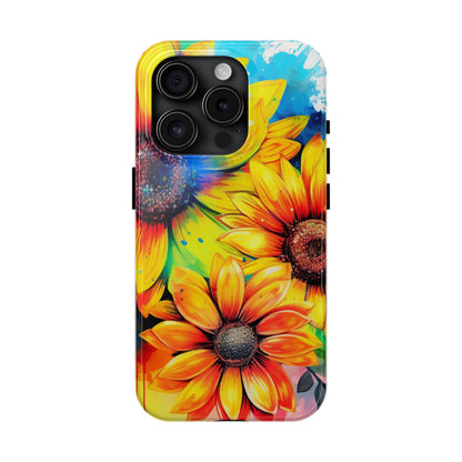 Vibrant Sunflower Splash - iPhone Series Case