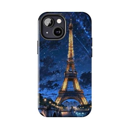 iPhone Case - Eiffel Tower Under Starlit Sky Design