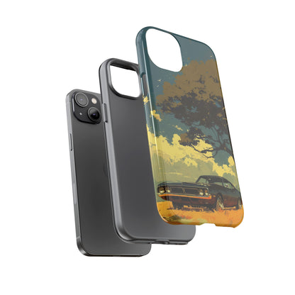 Retro Road Trip Vintage Car iPhone Case