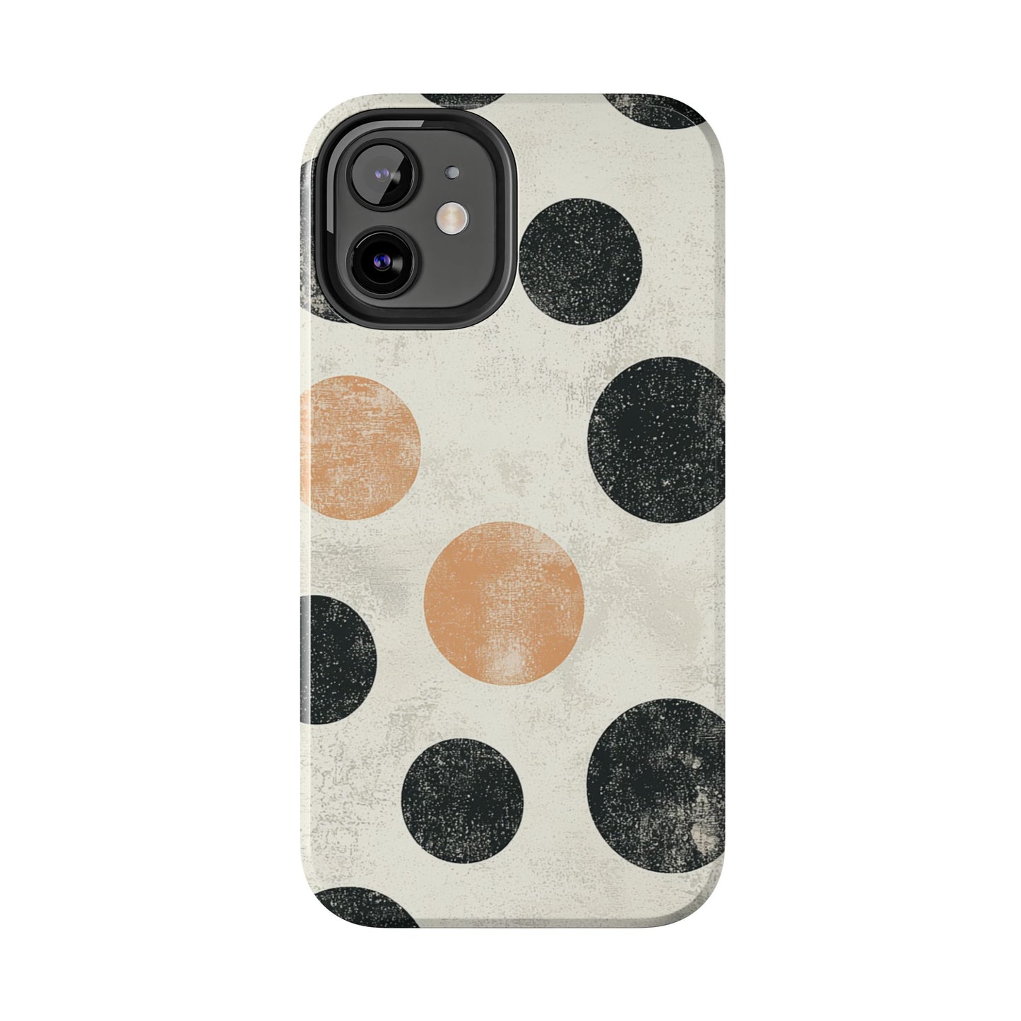 Vintage Polka Dot iPhone Case - Retro Abstract Protective Cover