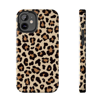 Wild Leopard Print Tough iPhone Case – Bold Animal Pattern Design with Dual-Layer Protection