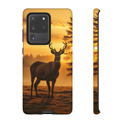 Sunset Majesty: Regal Stag – Samsung Galaxy Case