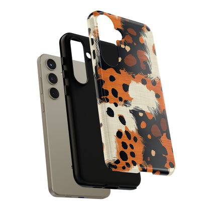 Cheetah Plaid Samsung Case – Brown & Black Pattern