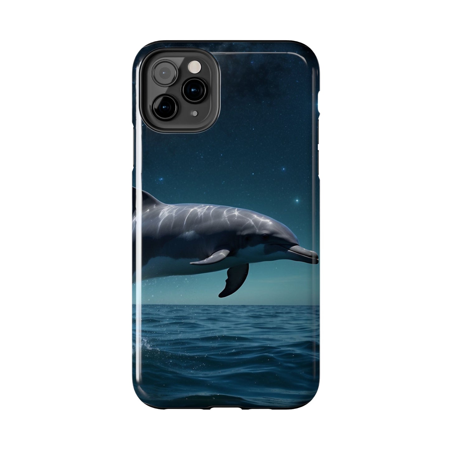 Midnight Ocean Dolphin - iPhone Case