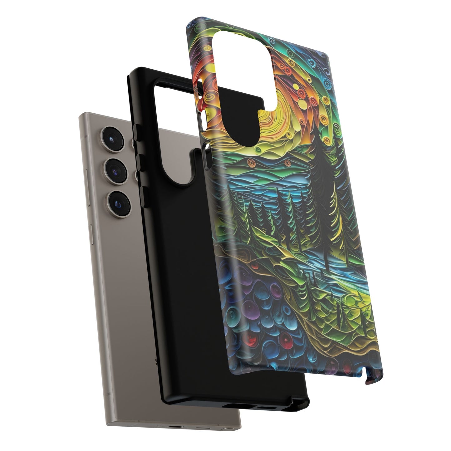 Radiant Forest Sunset Samsung Galaxy Case – Artistic Landscape Design