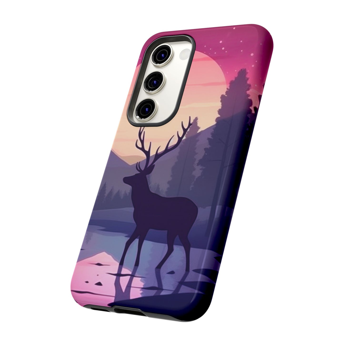 Twilight Elegance: Stag Reflection – Samsung Galaxy Case