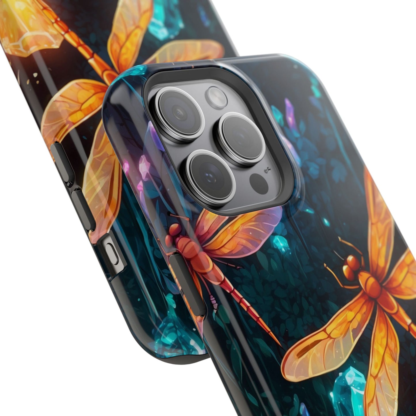 Mystical Dragonflies & Crystals – MagSafe iPhone Series Case