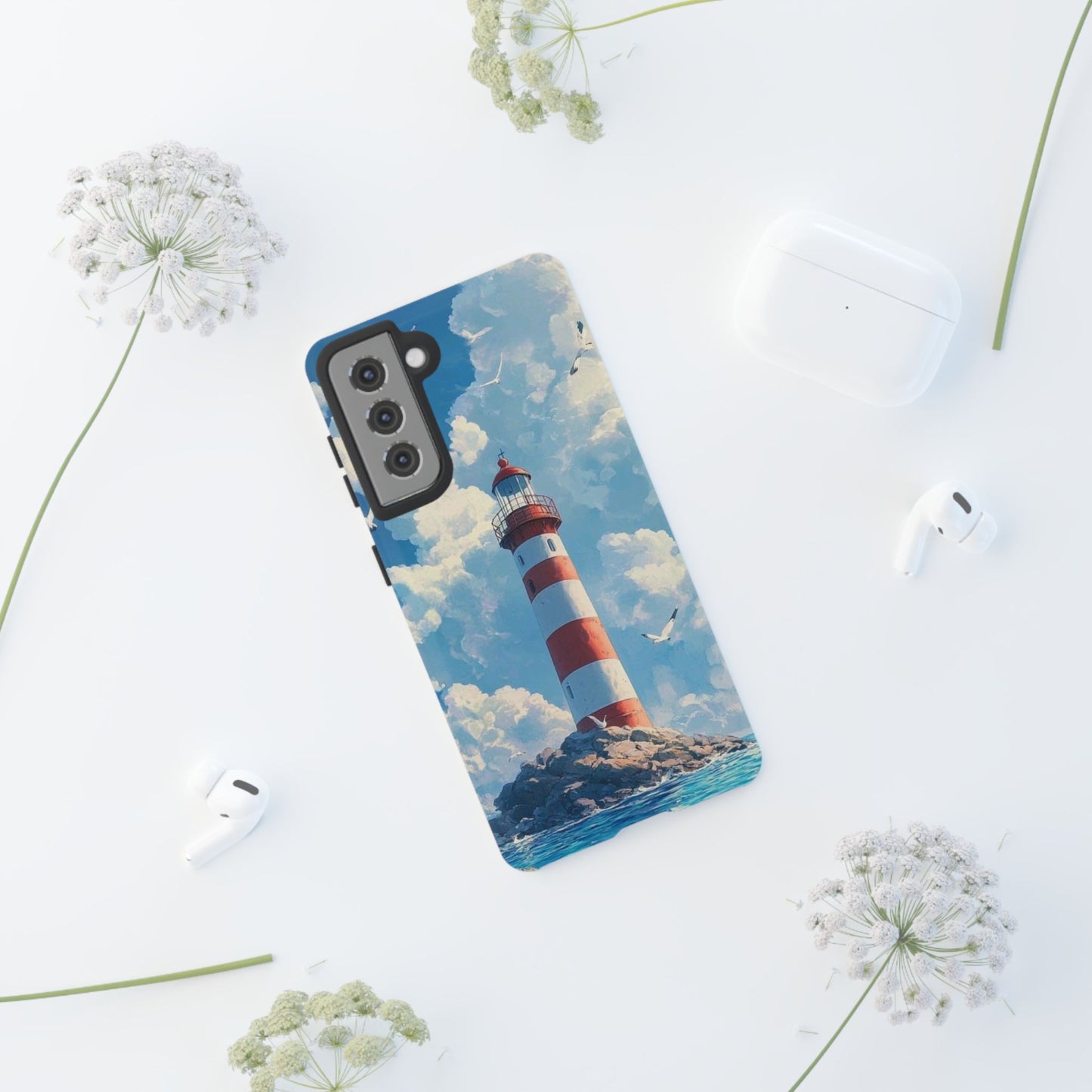 Samsung Galaxy Case - Majestic Lighthouse Scene Design