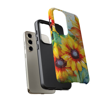 Watercolor Sunflower Splash - Samsung Galaxy Series Case