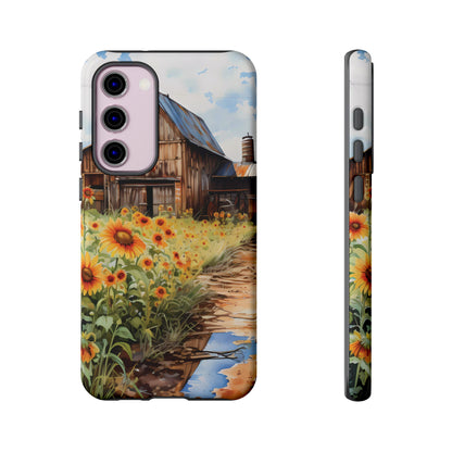 Sunflower iPhone Case  Rustic Farm Style