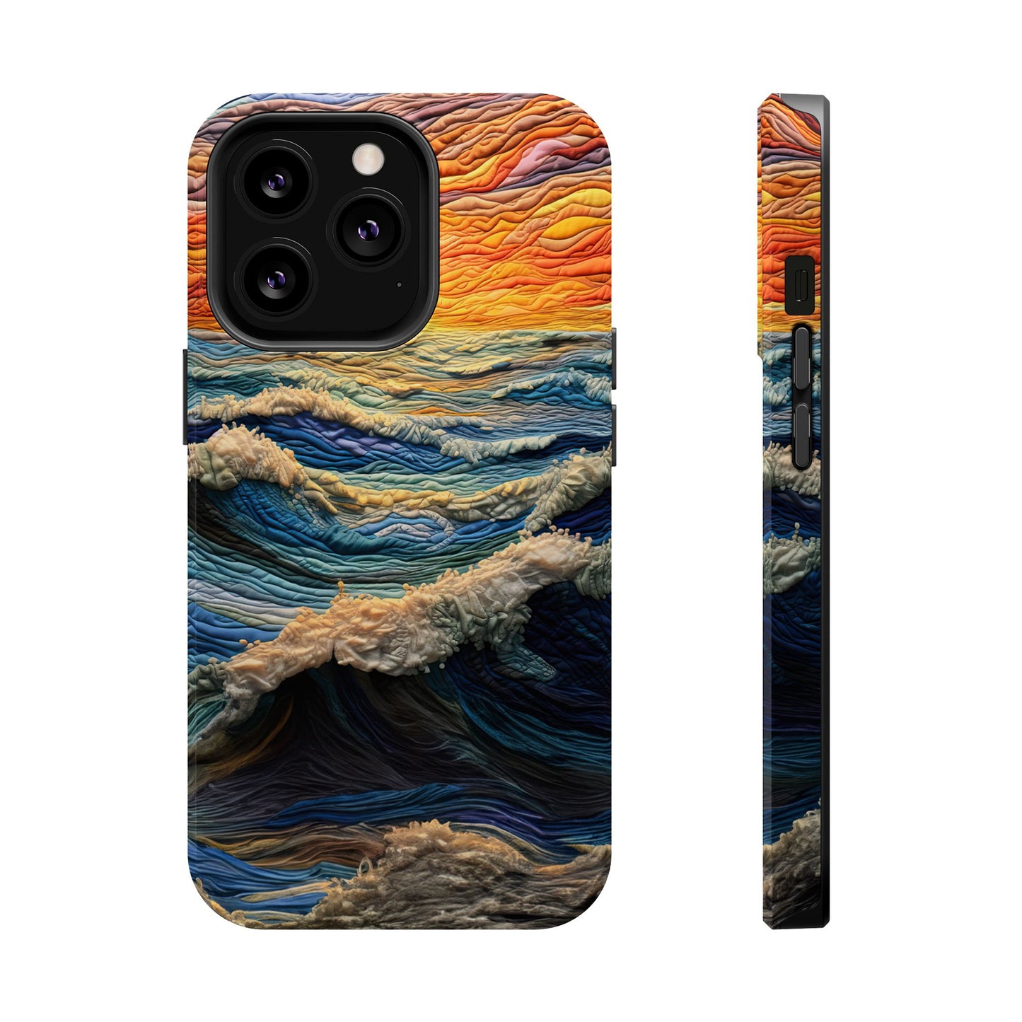 Ocean Sunset Tapestry Waves – MagSafe iPhone Series Case