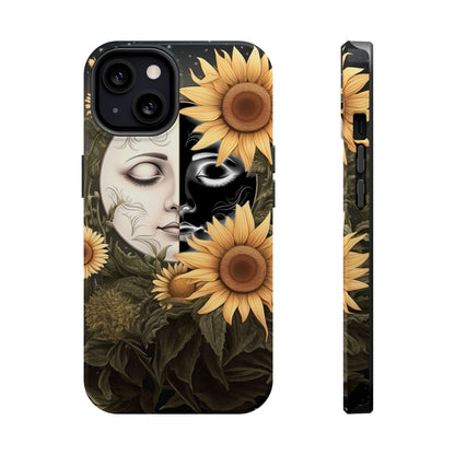 Sunflower Moon and Stars MagSafe Case – Ethereal Art