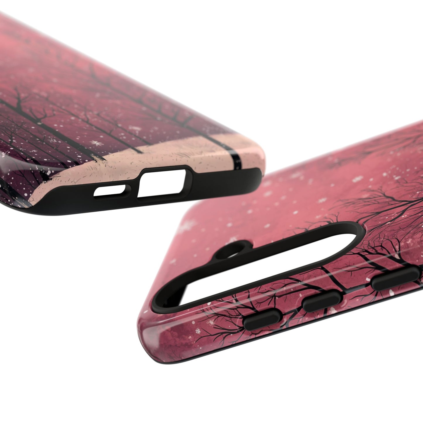 Pink Winter Twilight Forest - Samsung Galaxy Series Case