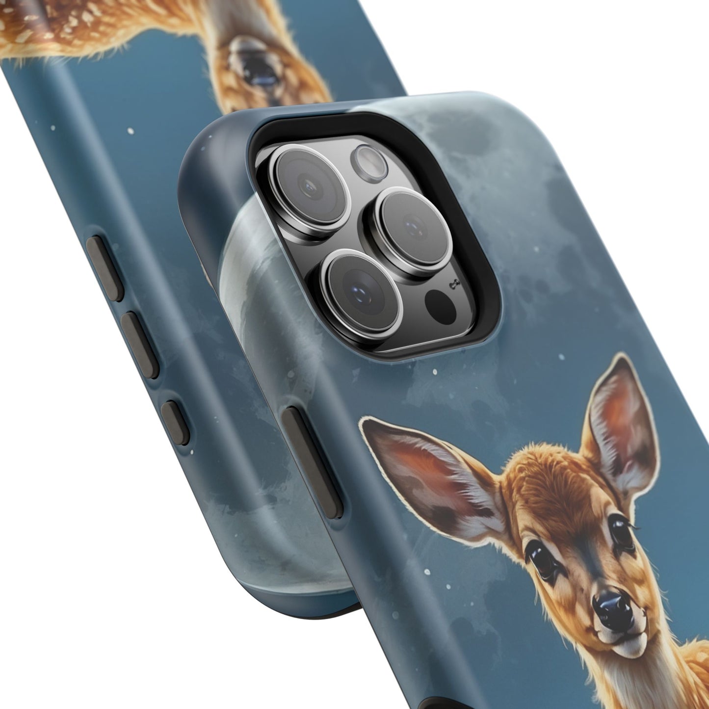 MagSafe-Compatible iPhone Case – Enchanted Fawn Under the Moonlit Sky